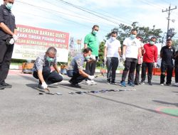 Kejari Binjai Musnahkan Barang Bukti 83 Perkara Tipidum, Sekdako: Apresiasi Kinerja APH