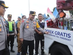 Dukung Kelancaran Mudik Nataru, Kapolda Sumut Tinjau Kesiapan Posyan di Tol Sinaksak Simalungun