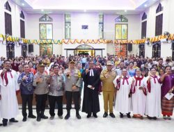 Pj Bupati Langkat bersama Kapolres Tinjau Gereja di Stabat, Pastikan Malam Ibadah Natal Aman