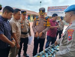 Polres Taput Pengecekan Berkala Penggunaan Senpi Dinas
