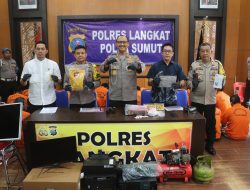 Polres Langkat Ungkap 55 Kasus Kriminal dengan 70 Tersangka