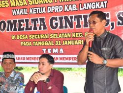 Wakil Ketua DPRD Langkat Romelta Ginting Berjanji Perjuangkan Aspirasi Masyarakat Desa Securai Selatan secara Bertahap dalam APBD Langkat