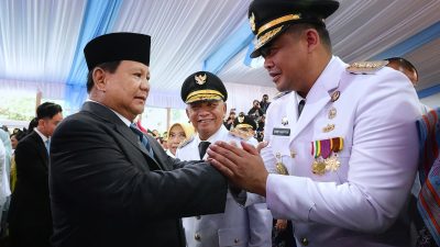 Gubernur Sumut Bobby Nasution Dilantik ,Pastikan Selaras Program Pemprovsu dengan Pemerintah Pusat