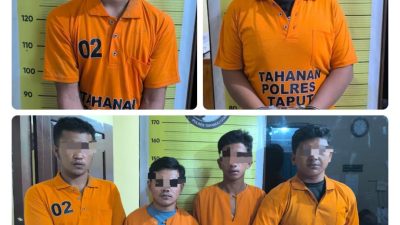 Polres Taput Ringkus Pengedar dan 5 Mahasiswa Pengguna Narkoba