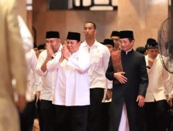 Presiden dan Wakil Presiden Salat Idulfitri 1446 H di Masjid Istiqlal
