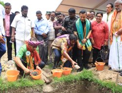 Wali Kota Binjai Letakkan Batu Pertama Renovasi Kuil Shri Shivan