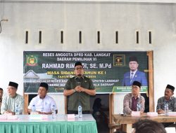 Reses Anggota DPRD Langkat Rahmad Rinaldi, Warga Minta Hotmix Jalan Simpang Kolam
