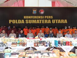 Polda Sumut Ungkap 2.373 Kasus Narkoba Periode Januari – Juni 2025, Amankan Narkotika Jenis Baru 5.393 Pod Vaving Liquid