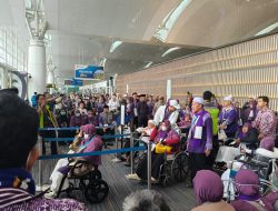 Pasca Ancaman Bom Saudia Airlines, Polda Sumut Kawal Kembali Penerbangan 442 Jemaah Haji dari Bandara KNIA