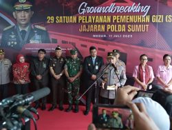 Gubernur Sumut Bobby Dampingi Kapolri Peletakan Batu Pertama 29 Dapur SPPG Program MBG