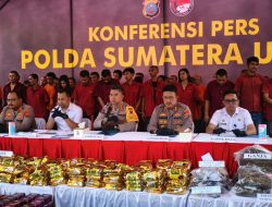 Polda Sumut Tangkap 534 Tersangka Narkoba dalam 8 Bulan Terakhir