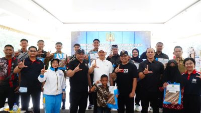 Haornas ke-42 Pemkab Langkat  Gelar Jalan Santai dan Serahkan Tali Asih Atlet Berprestasi