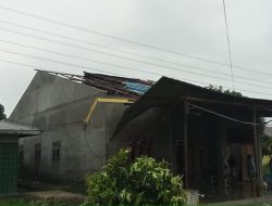 16 Rumah 2 Desa di Stabat Rusak Akibat Hujan dan Angin Kencang