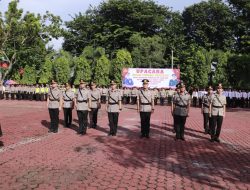 Kapolres Langkat Serah Terima Jabatan Kasat Reskrim, Kasat Tahti, 2 Kapolsek serta Kasiwas dan Kasikum Polres