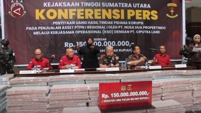 Kejati Sumut Terima Kerugian Negara Rp150 Miliar dari Kasus Penjualan Aset PTPN 1