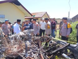 Pasca Pembakaran, Kapolda Sumut Tinjau Mapolsek Muara Batang Gadis, Komitmen  Pemberantasan Narkoba