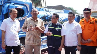 Bupati Langkat Lepas 20 Mobil Tangki Air Bersih untuk Warga Terdampak Banjir