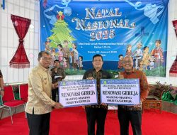 Panitia Natal Nasional 2025 Serahkan 4 Jenis Bantuan di Toba