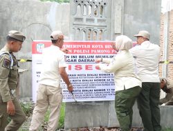 Pemko Binjai Tertibkan Bangunan Tanpa Izin di Bantaran Sungai