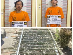Dua Pelaku Pencurian Jerjak Besi dan Pintu Rumah Ditangkap Polsek Hinai