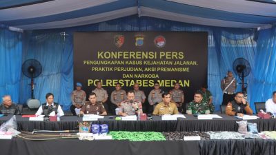 Polrestabes Medan Sikat 290 Pelaku Kejahatan 3C, 19 Diterjang Timah Panas