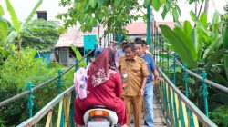 Wali Kota Binjai Tinjau Jembatan Titi Gantung Limau Sundai, Akan Bangun Jembatan Baru