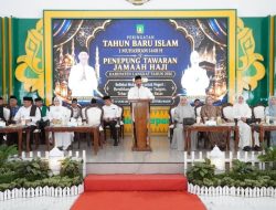 Bupati Langkat Pimpin Peringatan 1 Muharram 1448 H dan Tepung Tawar 398 Jamaah Haji 2026 Kembali ke Tanah Air