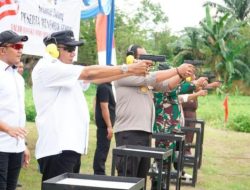 Bupati Langkat Ikuti “Menembak Gembira” HUT ke -80 Bhayangkara, Perkuat Sinergitas Forkopimda
