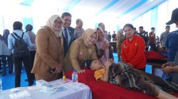 Target Layani 3.000 Warga Langkat, Wabup Tiorita Apresiasi Bhakti Kesehatan HUT ke 80 Bhayangkara di GOR Stabat
