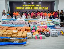 Semester I 2026, Polda Sumut Ungkap 3.865 Kasus Narkoba dan Sita BB 5,3 Ton