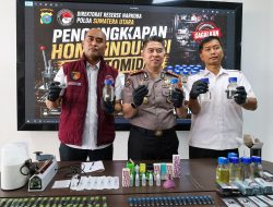 Polda Sumut Bongkar Home Industri Liquid Vape Berisi Etomidate, Bahan Baku Diduga Impor dari Kamboja
