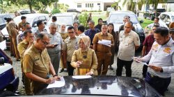 Plt.Bupati Langkat Tiorita Pimpin Penertiban Aset Kendaraan 21 OPD, Seluruh Kendaraan Dinas Diperiksa