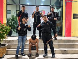 Tim Macan Polres Pelabuhan Belawan Amankan 1 Remaja dan Sita 4 Celurit
