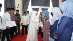 Peringati Maulid Nabi,Plt Bupati Langkat Beri Tali Asih 54 Pemenang MTQ dan FSQ Sumut